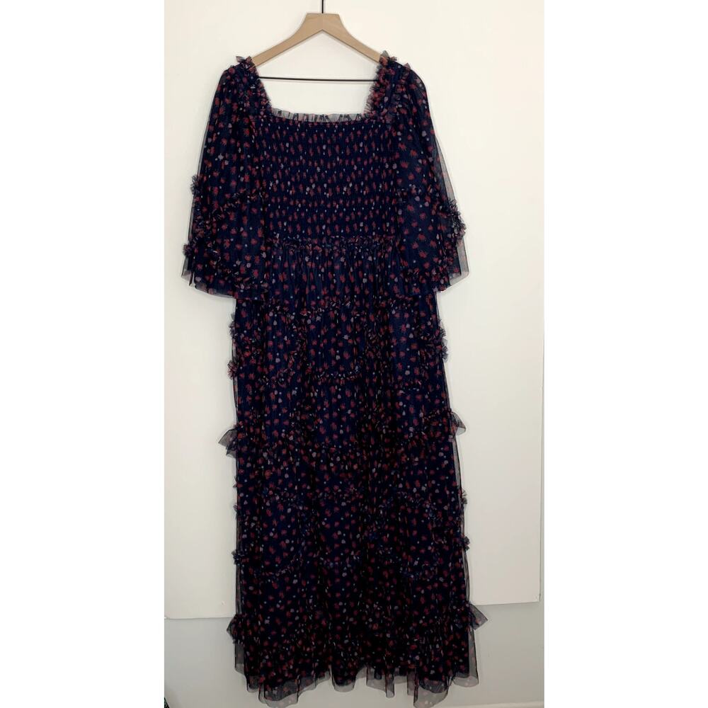 Jessakae Everafter Ever After Dress Navy Floral  Womens XXL 2XL Blue - Picture 3 of 16
